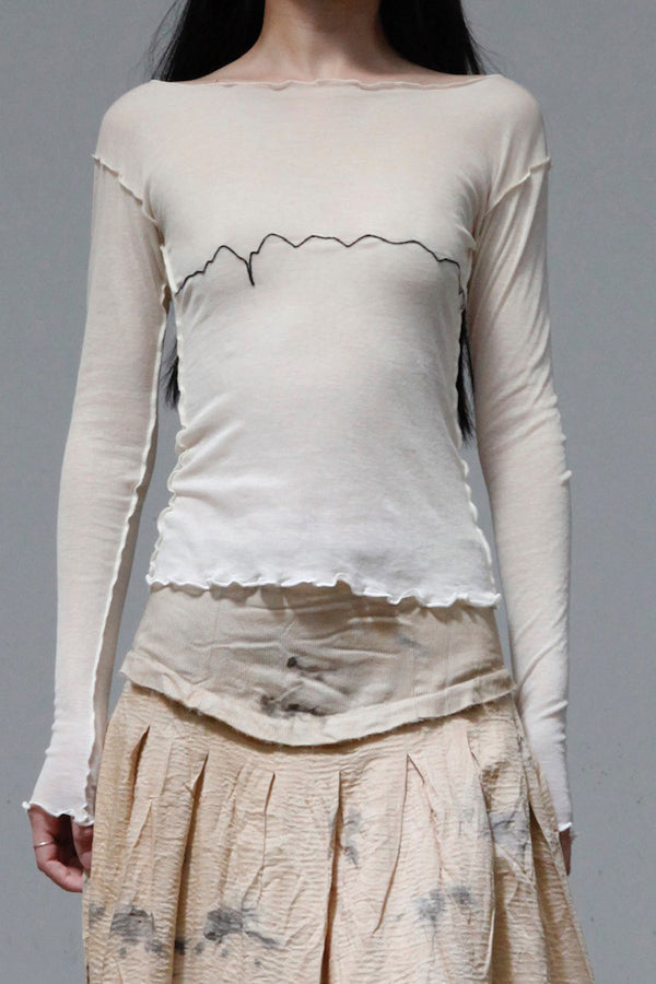 BASERANGE Tabby Star Long Sleeve T-Shirt Portugal BAS-TOTA-CG-000-UNDYED